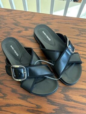 Marc Fisher Crossover Slide Sandals Women 11